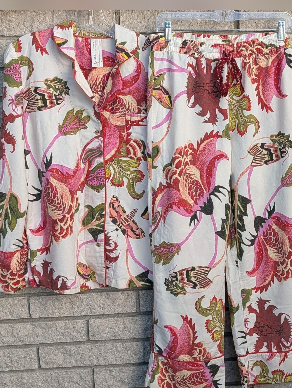 Raphael Balme, Anthropologie Women's Size Medium Flannel Sleepwear Pajama Set